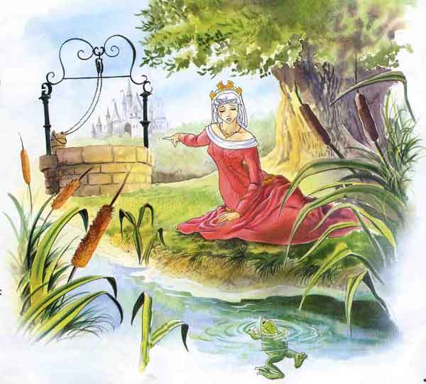 Иллюстрация к сказке Принц-лягушка