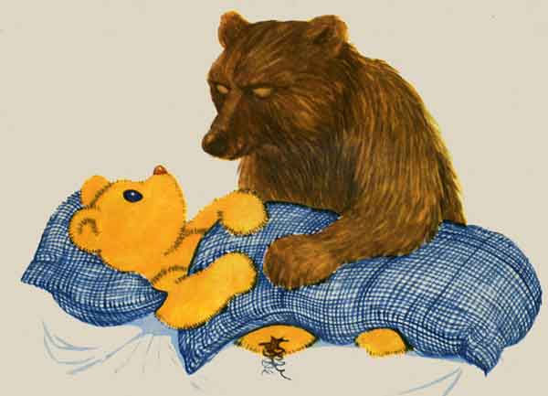 Медведица и медвежонок, картинка