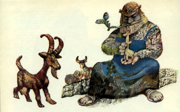 Как звери появились на свет, чешская сказка с картинками