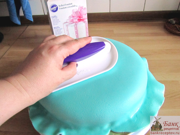 обтягивание торта мастикой, фото