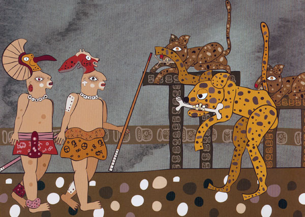 Пещера ягуаров, иллюстрация