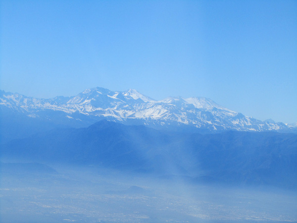 Перелет из Сантьяго (Чили) в аэропорт Калама, фото