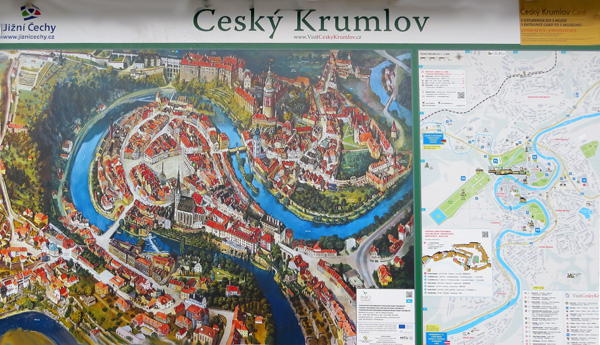 план города Чески Крумлов, фото