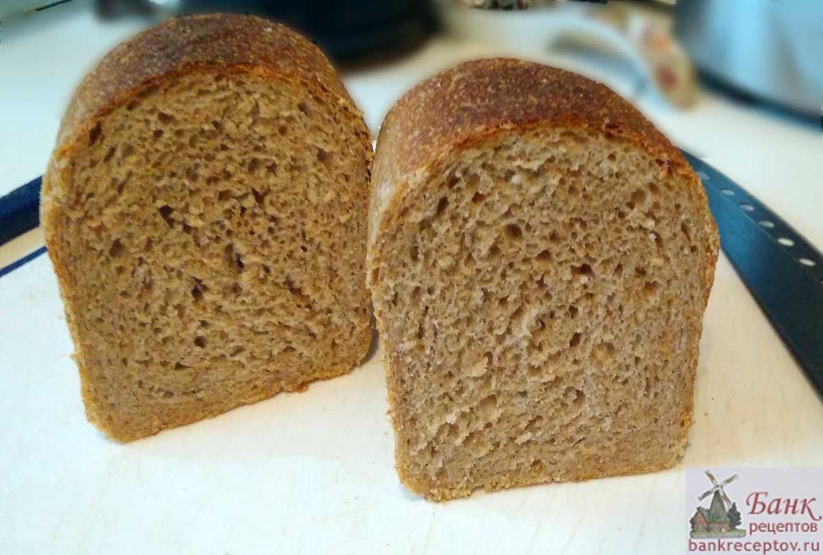 хлеб в разрезе, фото