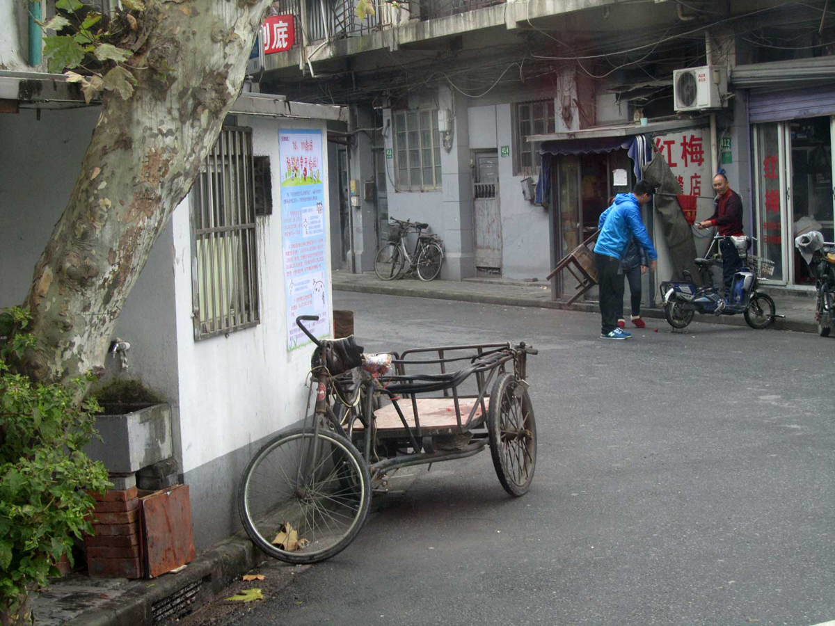 старый китайский велосипед, фото