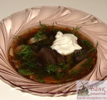 Рецепт супа из подберезовиков (фото)