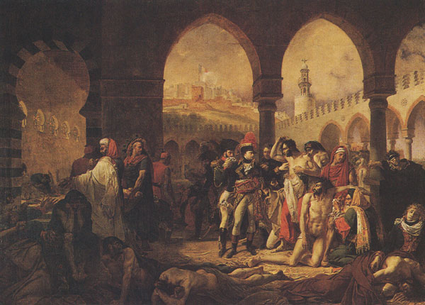 Бонапарт посещает больных чумой в Яффе
